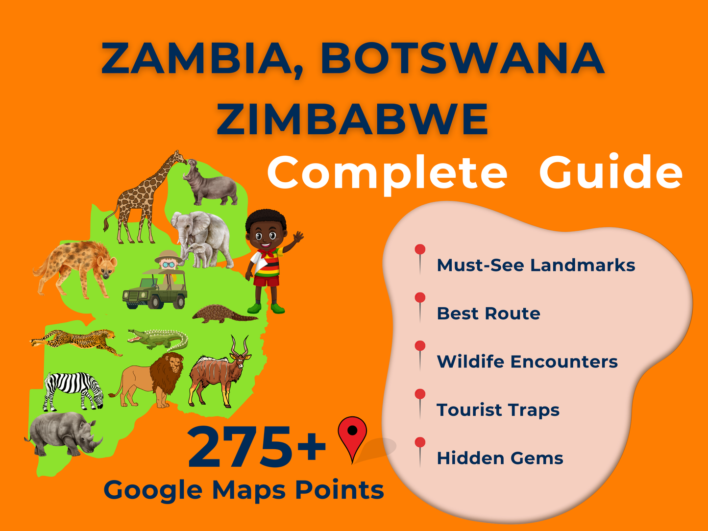 Sambia Botswana Simbabwe Exklusiver Google Maps Reiseführer