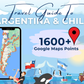 Argentina Chile Travel Guide. 1600+ Google Map Destinations